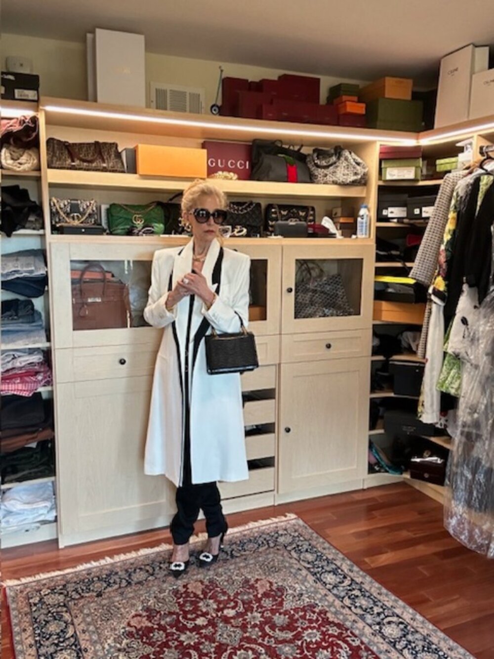 Alexander McQueen Size 44 Off-white and Black Coat